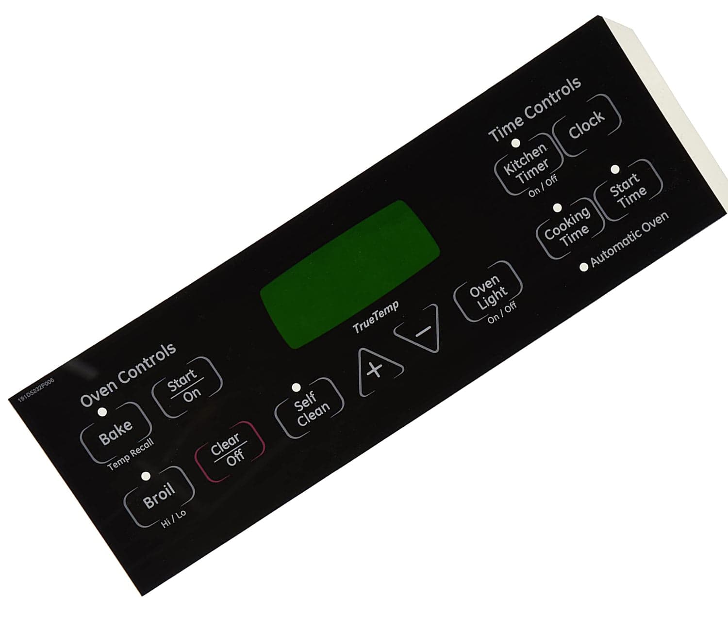GE WB27T11005 Range Control Overlay Replacement - Thumbnail 2