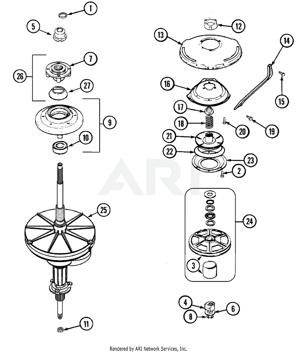 MayTag THRUST BEARING KIT | Series 10 12002213