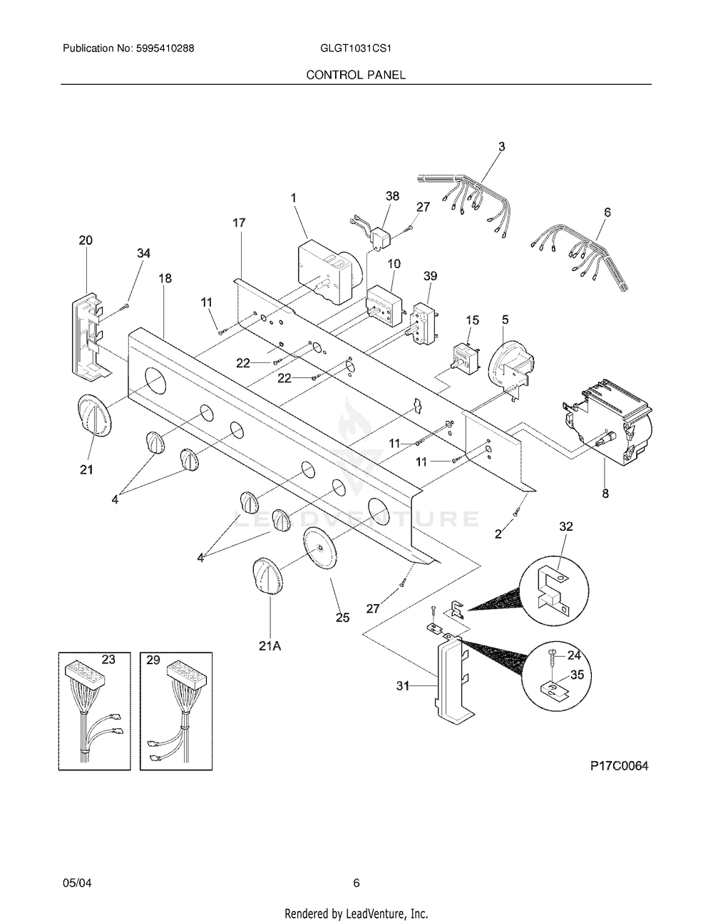 134844470 Knob Replacement for Electrolux