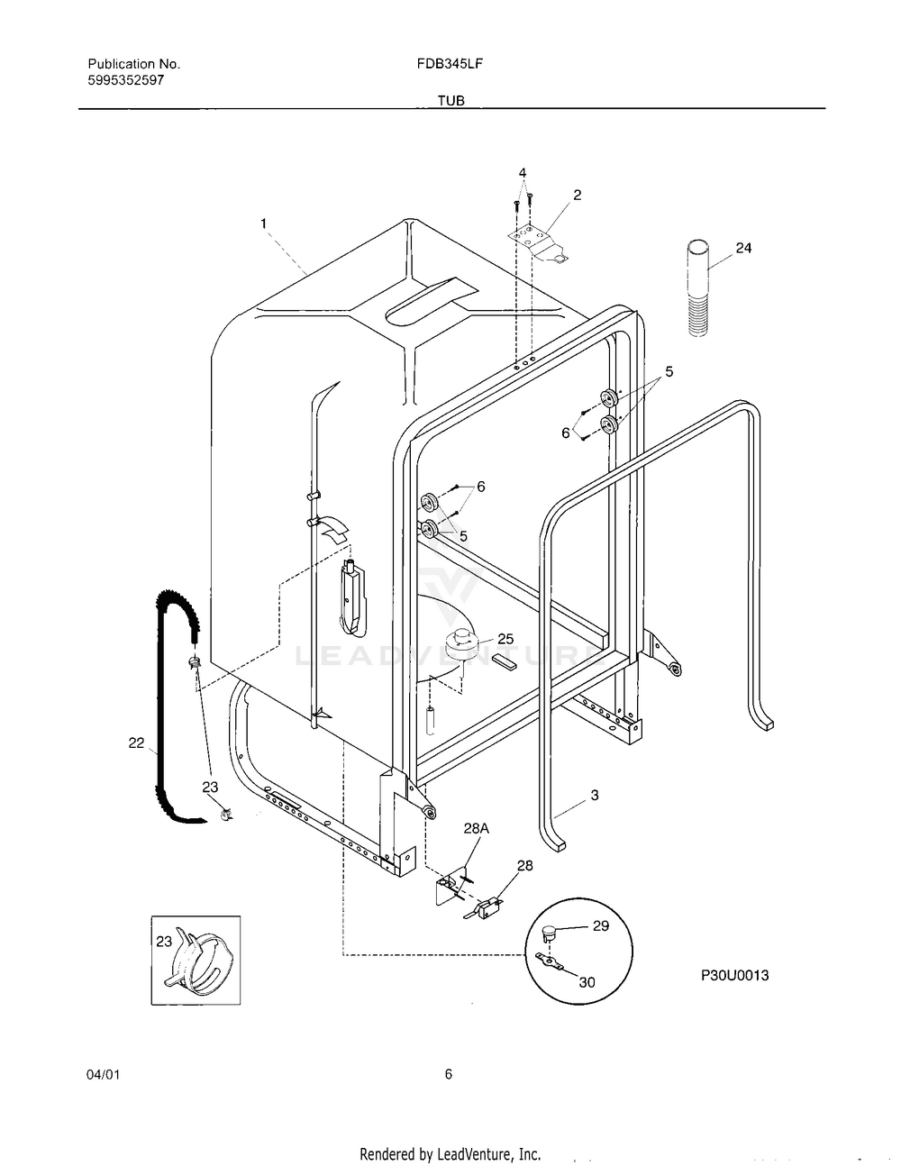 154827601 Gasket Replacement for Electrolux