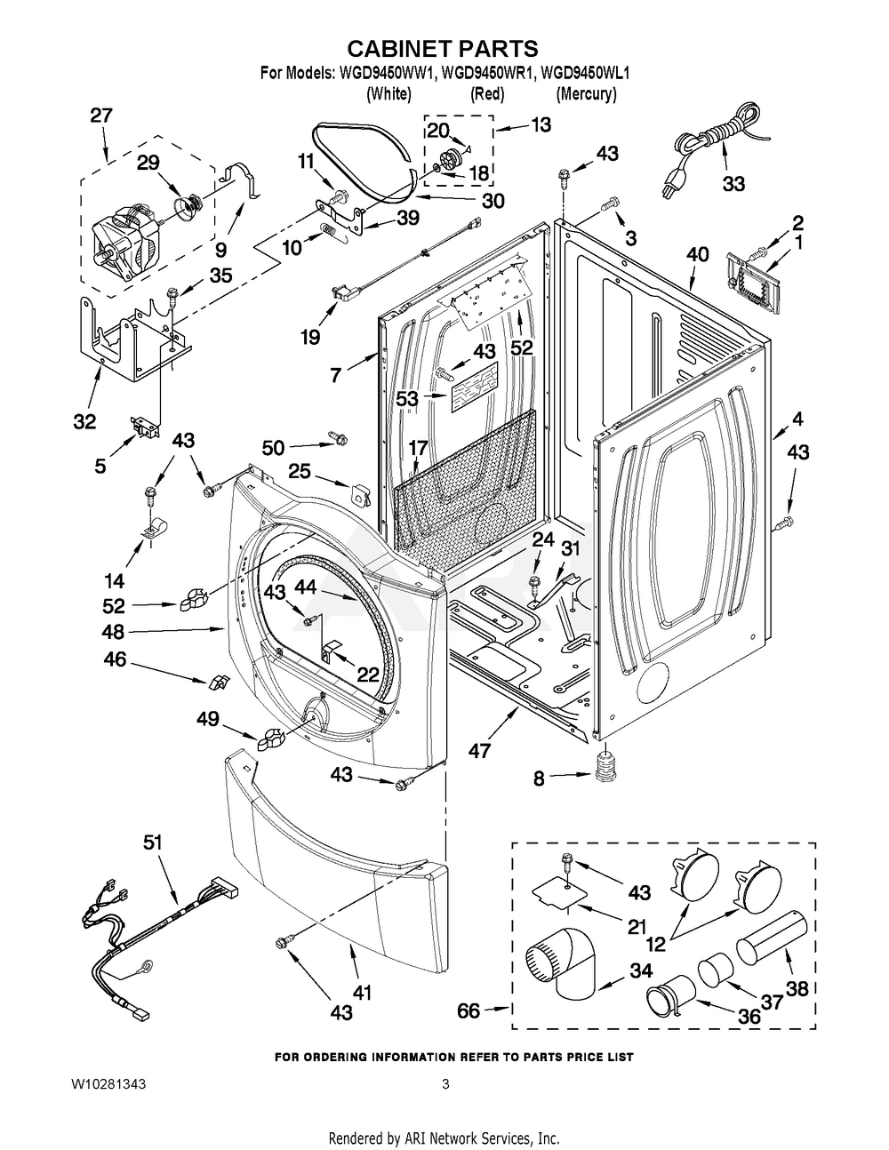 Whirlpool 279640 Dryer Idler Roller Kit Replacement