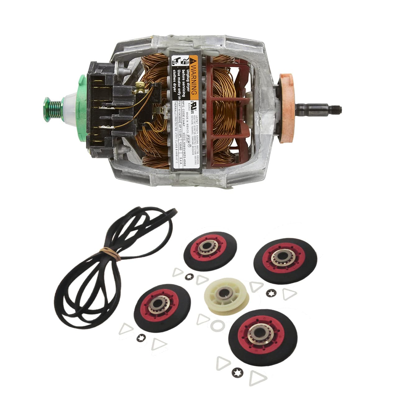 Whirlpool 279787 4392067 Dryer Motor & Repair Kit Replacement