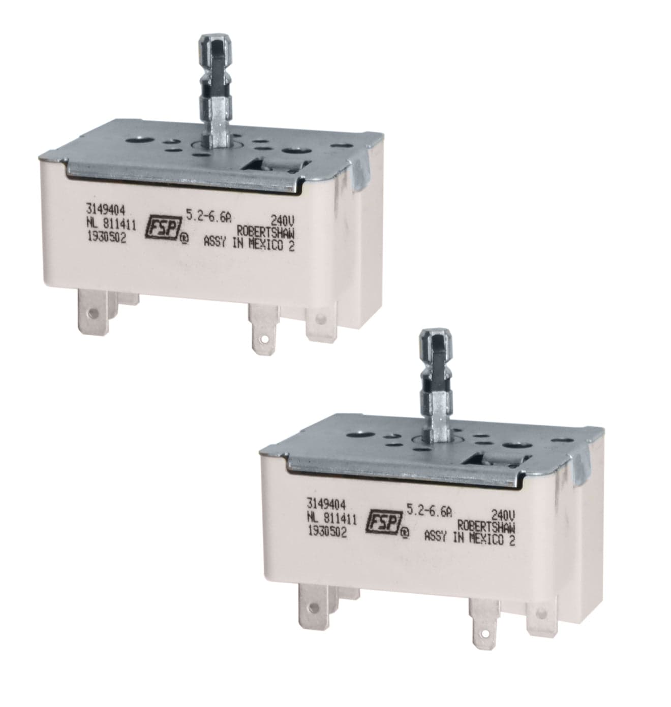 Whirlpool 3149404 (2 Pack) Range Infinite Switch Replacement
