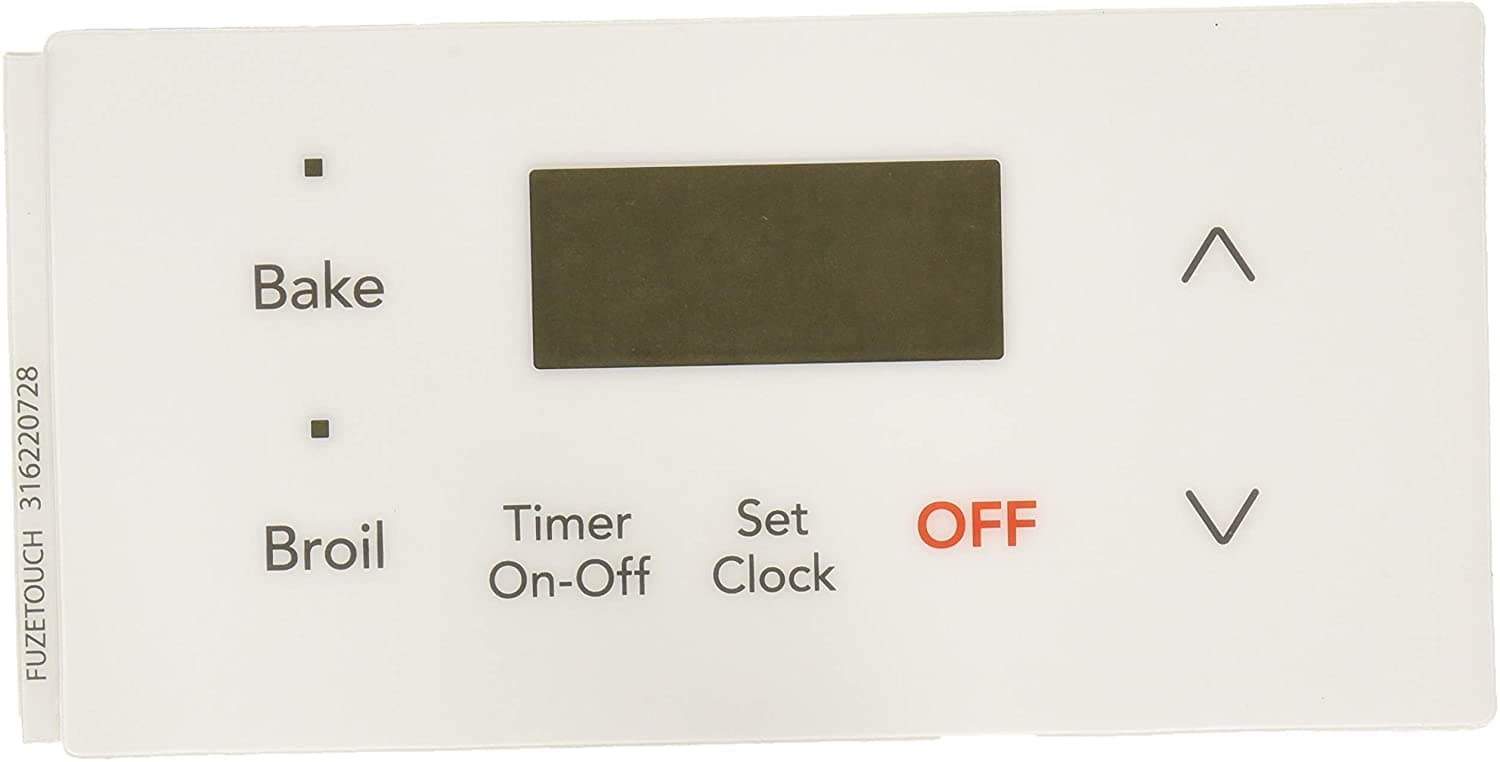 Frigidaire 316220728 Range Control Overlay Replacement