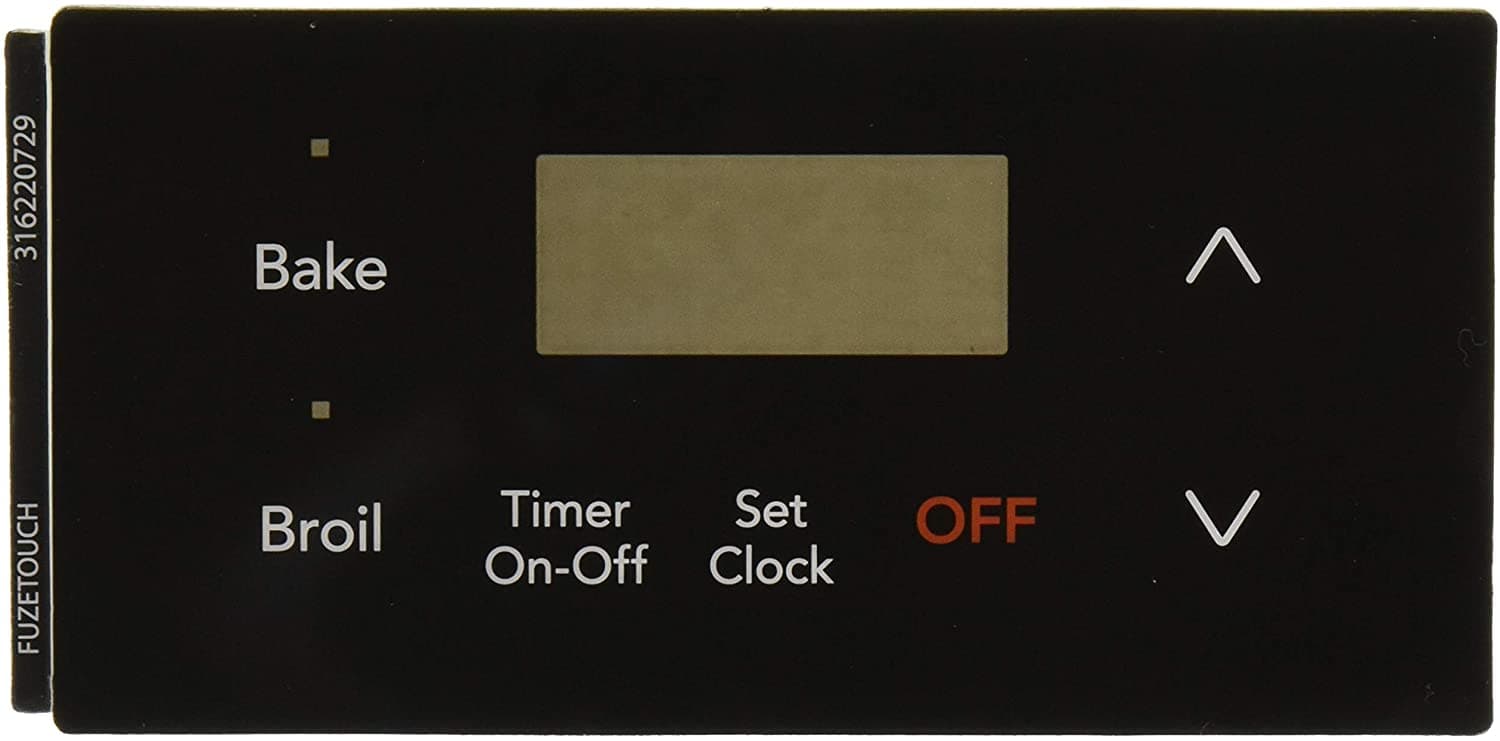 Frigidaire 316220729 Range Control Overlay Replacement