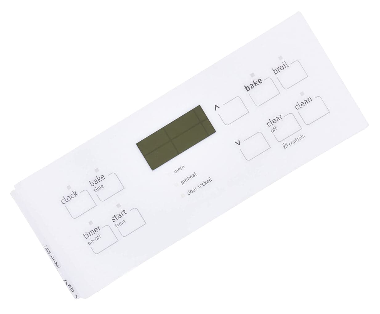 Frigidaire 316419137 Range Control Overlay Replacement