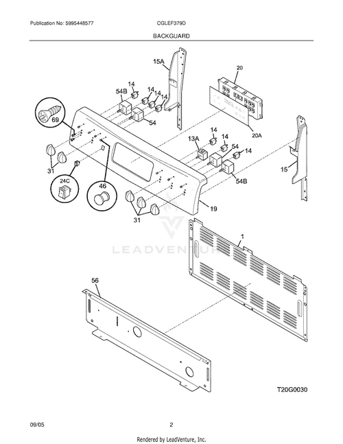 Frigidaire 316419303 Range Control Overlay Replacement