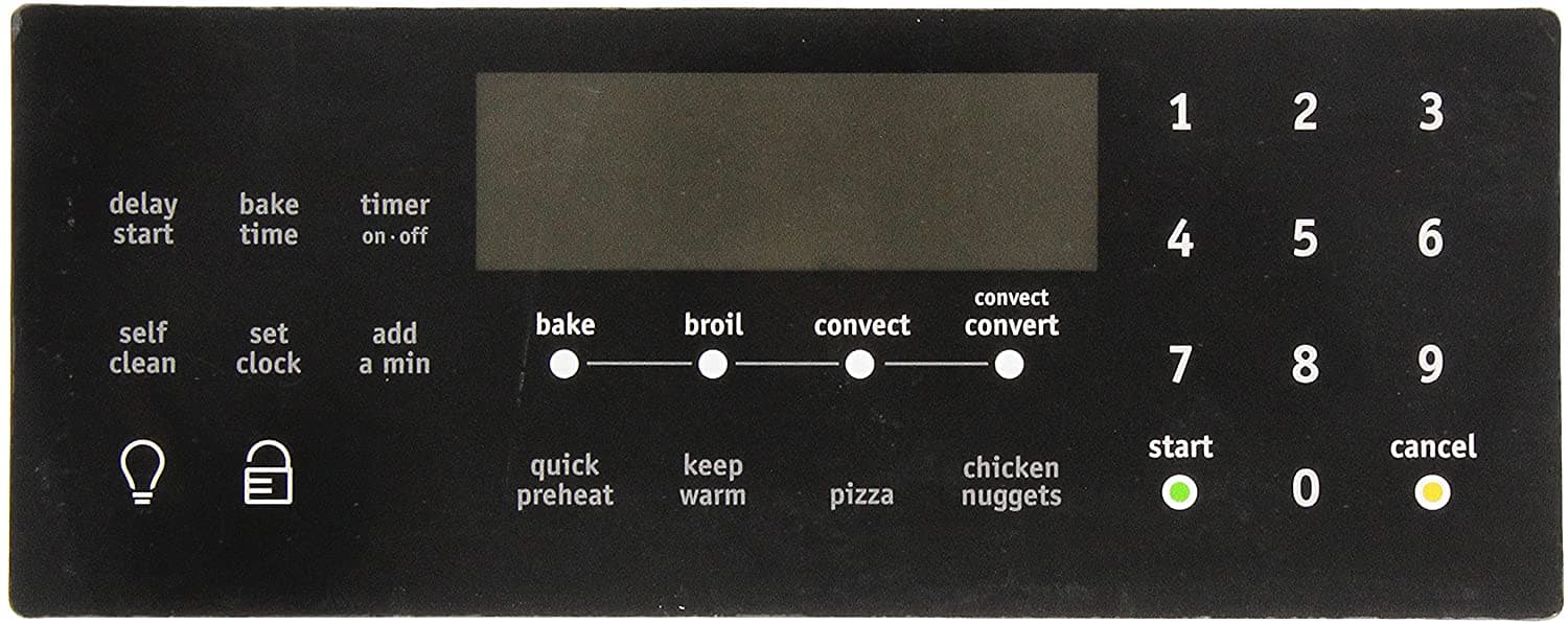 Frigidaire 316419821 Range Control Overlay Replacement