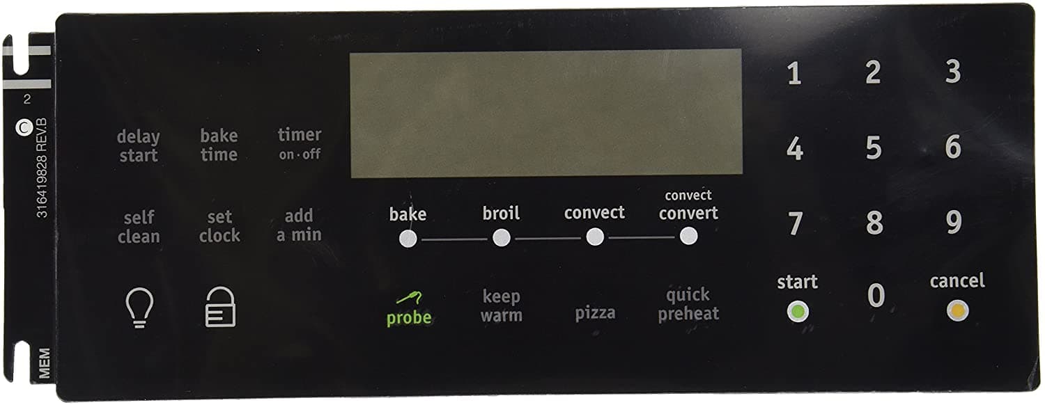 Frigidaire 316419828 Range Control Overlay Replacement