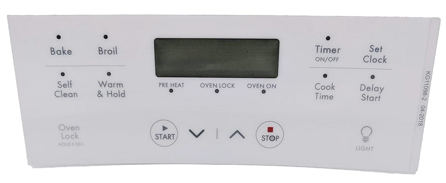 Frigidaire 316633003 Range Control Overlay Replacement