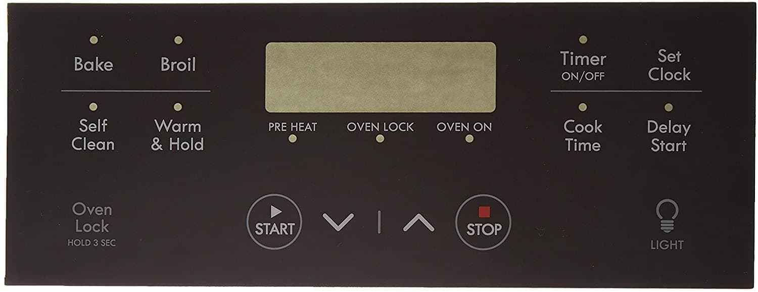 Frigidaire 316633004 Range Control Overlay Replacement