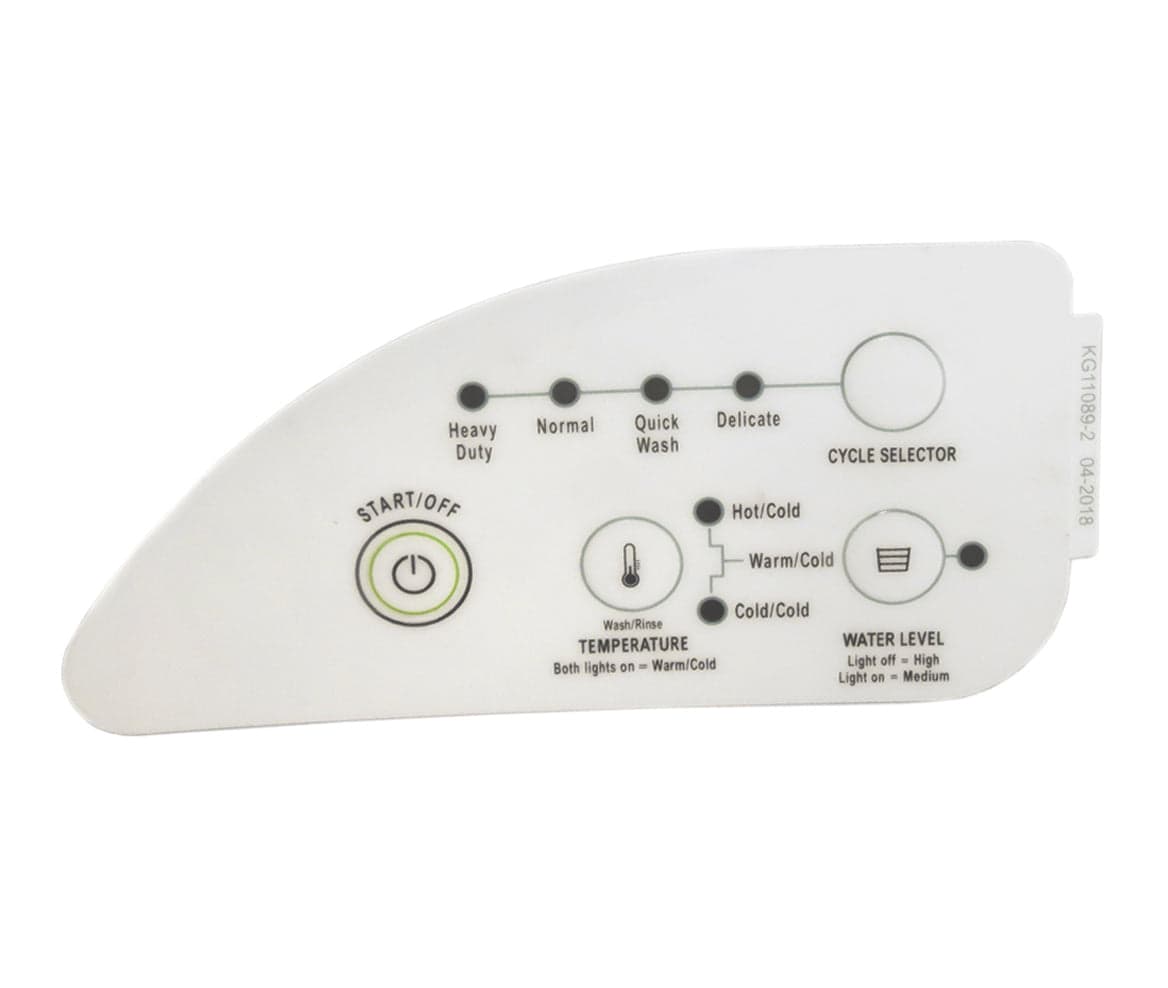 Whirlpool 326033923 Washer Control Overlay Replacement