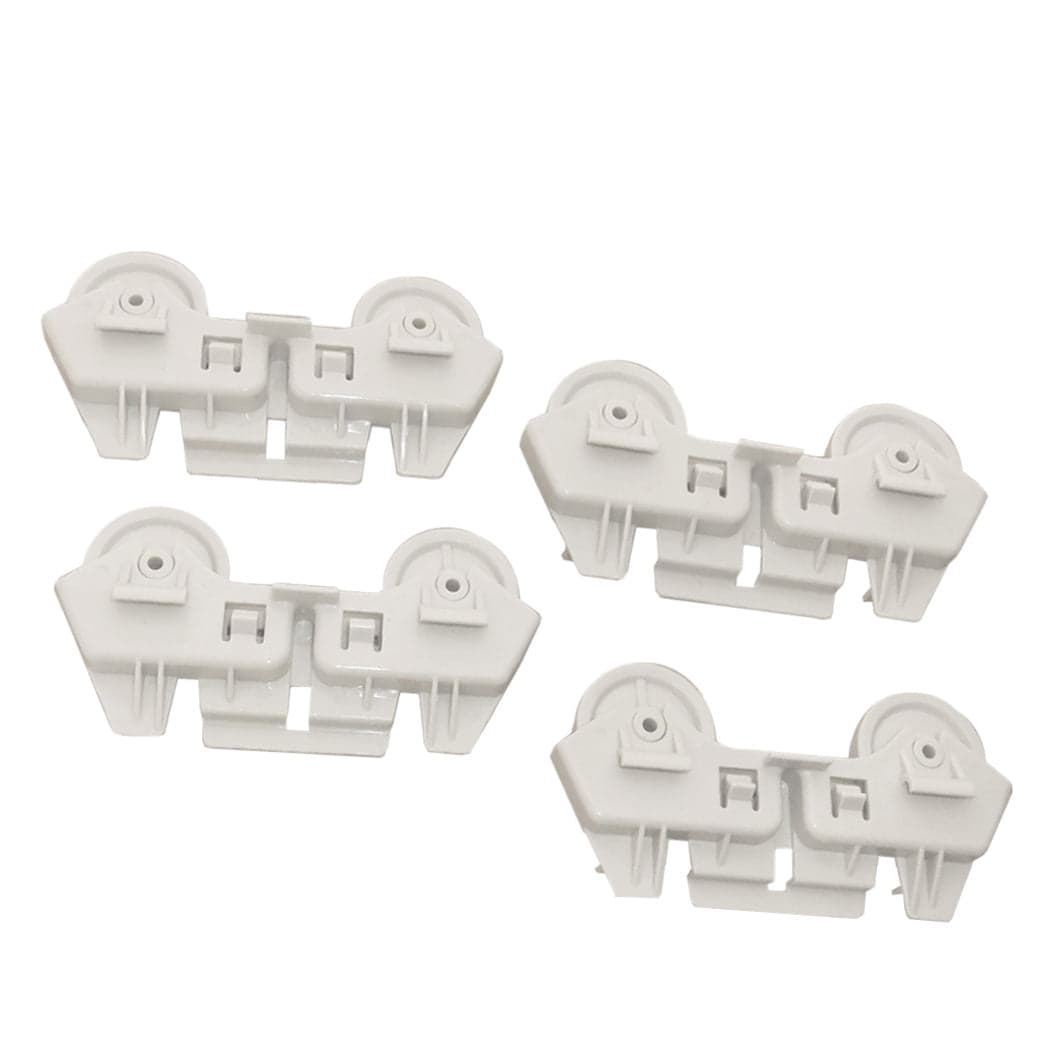 Whirlpool 4317933 3376961 Dishwasher Dishrack Roller 4pc Set Replacement