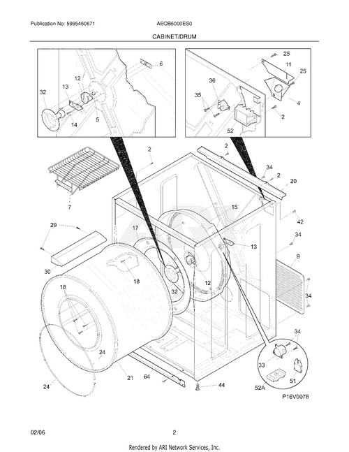 5303281153 Drum Bearing Replacement for Frigidaire