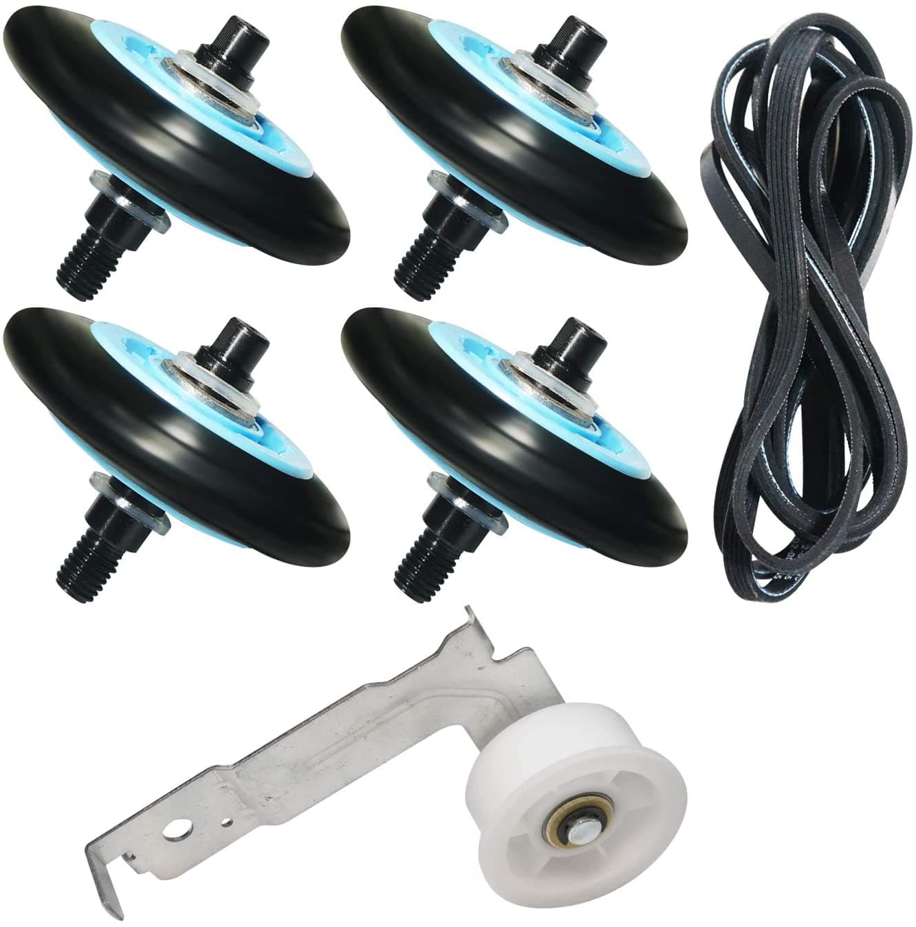 Samsung DC97-16782A DC93-00634A Dryer Roller & Pulley Repair Kit
