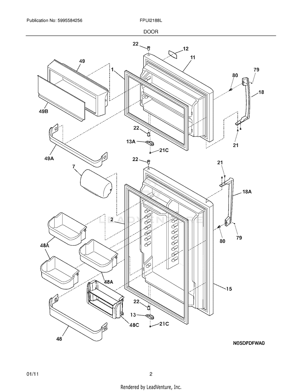 Frigidaire 03 - DOOR 240495804