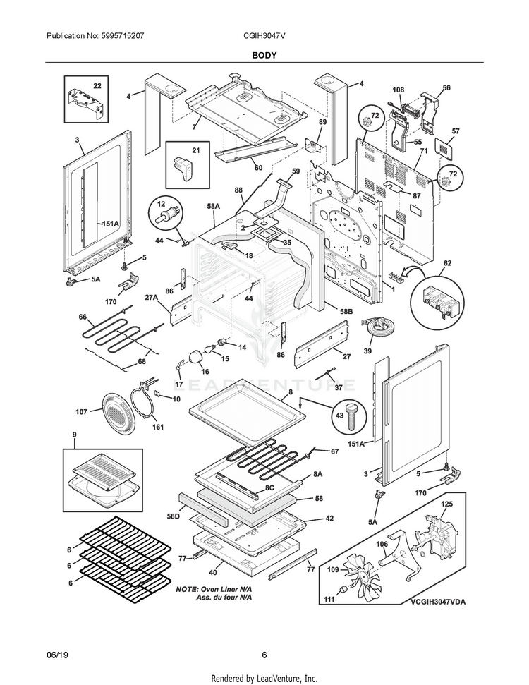 Frigidaire 03 - Body 316400144