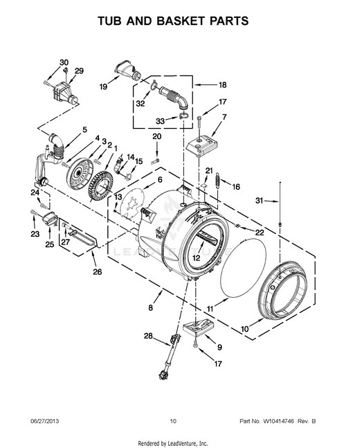 Maytag Screw, Counterweight W10261496