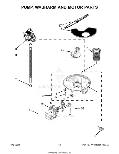 MayTag MOTOR-PUMP W10846093