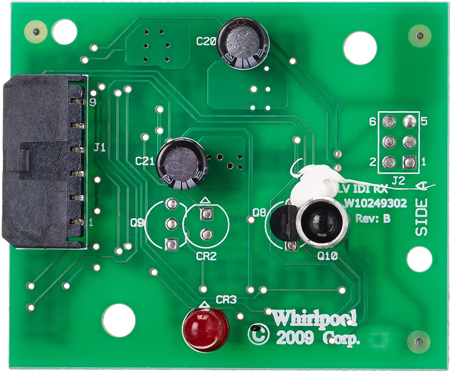 Whirlpool W10898445 Refrigerator Ice Level Receiver Board Replacement