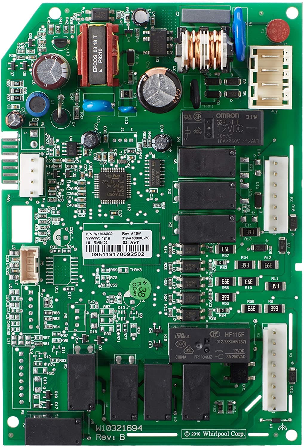 Whirlpool W11088499 Refrigerator Main Control Board Replacement