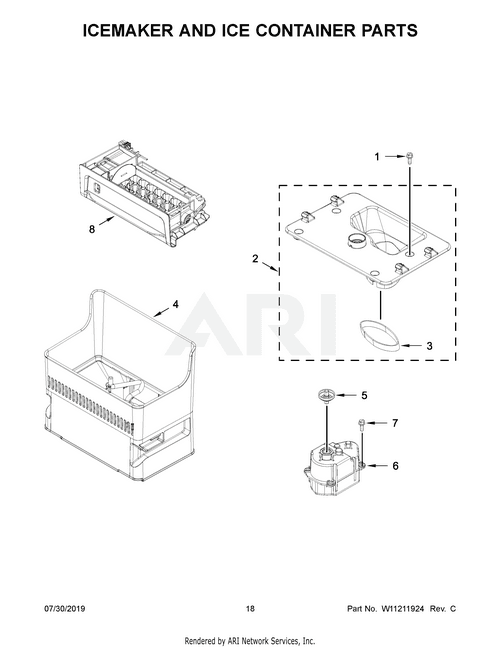 MayTag ICEMAKER W11557000