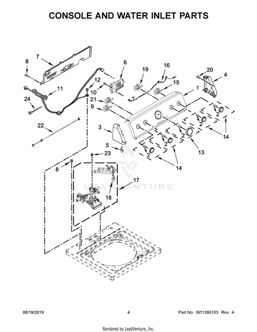 MayTag CNTRL-ELEC W11654022