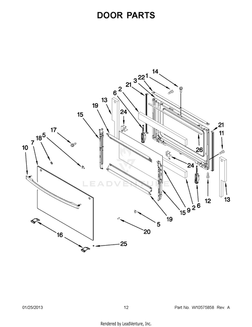 Maytag Hndle-Door WP98004942