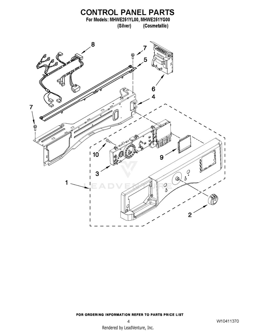 Maytag Cntrl-Elec WPW10459454